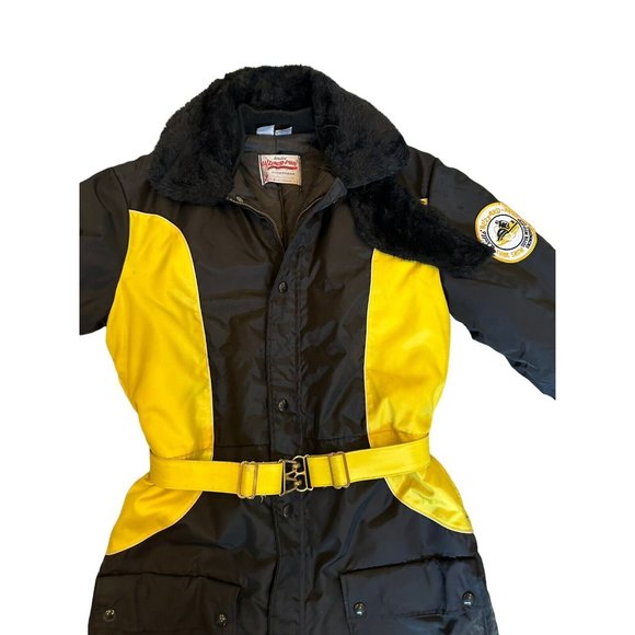Vtg Walls Blizzard Pruf Insulated Polaris Snowsuit Faux Fur Collar, Medium - Picture 7 of 16